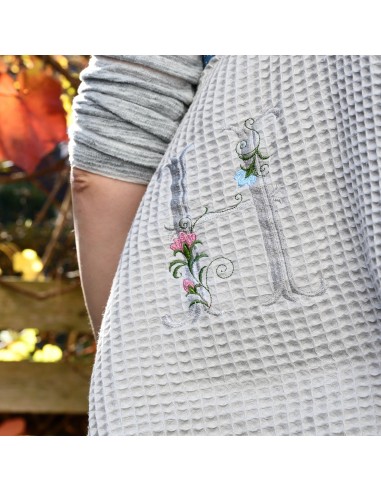 Personalisierte Waffel-Umhängetasche "Grau" | Mommy Bag - Stoffstruktur und Material