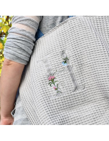Personalisierte Waffel-Umhängetasche "Grau" | Mommy Bag - Weitere Perspektive