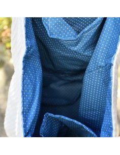 Personalisierte Waffel-Umhängetasche "Grau" | Mommy Bag 2
