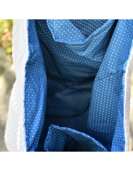 Personalisierte Waffel-Umhängetasche "Grau" | Mommy Bag - Qualitätsmerkmal