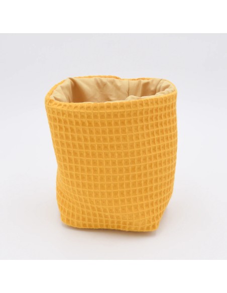 Utensilo "Sonnenschein" (Gelb) | Körbchen aus Waffelpique | 3 Größen - Qualitätsmerkmal