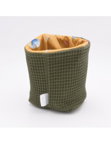 Utensilo "Kleiner Matrose" (Grün-Senfgelb) | Körbchen aus Waffelpique | 3 Größen - Qualitätsmerkmal