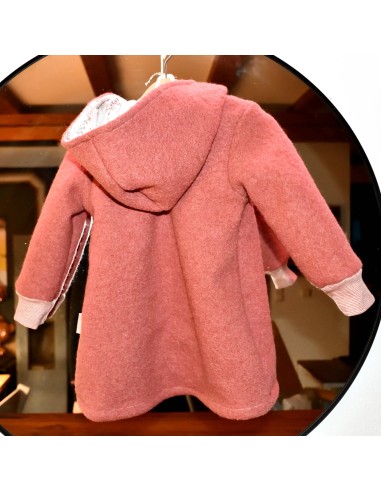 Walkjacke "Mäuseliebe" (Altrosa) mit niedlichem Futter - Nahaufnahme