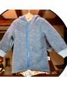 Walkjacke "Dino-Abenteuer" (Blau) mit hübschem Baumwollfutter