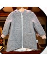 Walkjacke "Gute Nacht" (Grau) mit süßem Baumwollfutter