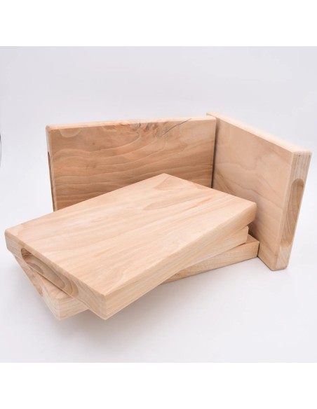Brotzeitbrett "Bayerische Buche" (30x19 cm) | Massiv & Personalisiert - Rückansicht
