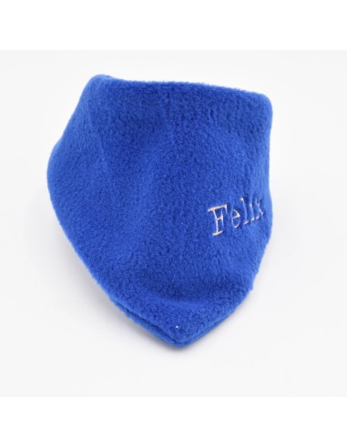 Wärmendes Fleece-Halstuch für Kleinkinder in Blau | personalisierbar - Verarbeitung im Detail