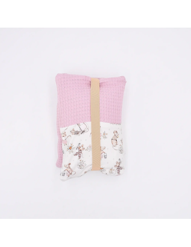 Windeltasche "Mäusetanz" (Rosa) | Waffelpique & Baumwolle - Qualitätsmerkmal