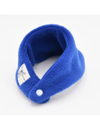 Wärmendes Fleece-Halstuch für Kleinkinder in Blau | personalisierbar - Stoffstruktur und Material