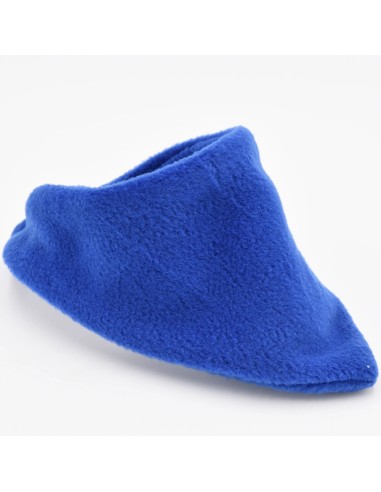 Wärmendes Fleece-Halstuch für Kleinkinder in Blau | personalisierbar - Rückansicht