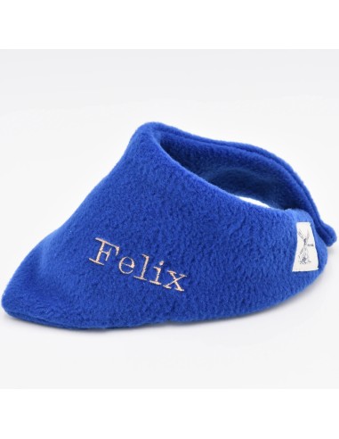 Wärmendes Fleece-Halstuch für Kleinkinder in Blau | personalisierbar - Weitere Perspektive