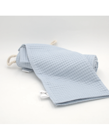 Handtuch & Duschhandtuch "Waffelpique" Babyblau | Personalisiert (Set & Einzeln) - Qualitätsmerkmal
