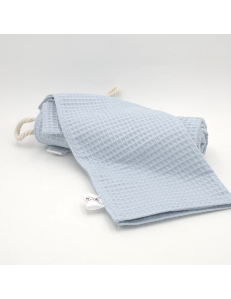 Handtuch & Duschhandtuch "Waffelpique" Babyblau | Personalisiert (Set & Einzeln) - Qualitätsmerkmal