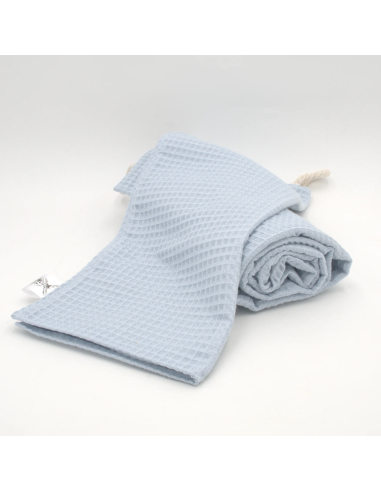 Handtuch & Duschhandtuch "Waffelpique" Babyblau | Personalisiert (Set & Einzeln) - Design-Elemente