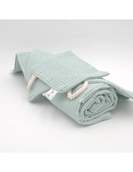 Handtuch & Duschhandtuch "Waffelpique" Mint | Personalisiert (Set & Einzeln) - Qualitätsmerkmal