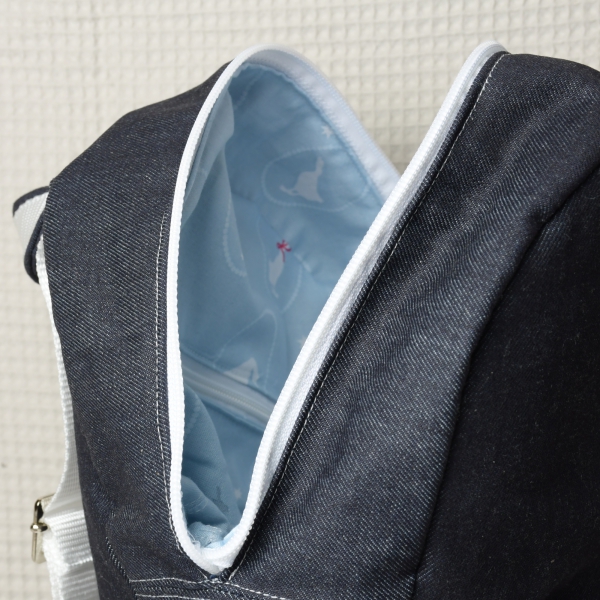 Kinderrucksack "Frederik" aus Jeans und Baumwolle