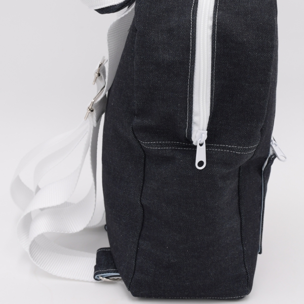 Kinderrucksack "Frederik" aus Jeans und Baumwolle