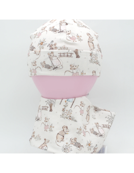 Beanie & Schlupfschal 'Kleine Mäuse' - Für kleine Helden