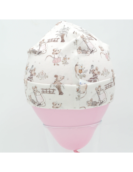 Beanie & Schlupfschal 'Kleine Mäuse' - Liebevolle Details