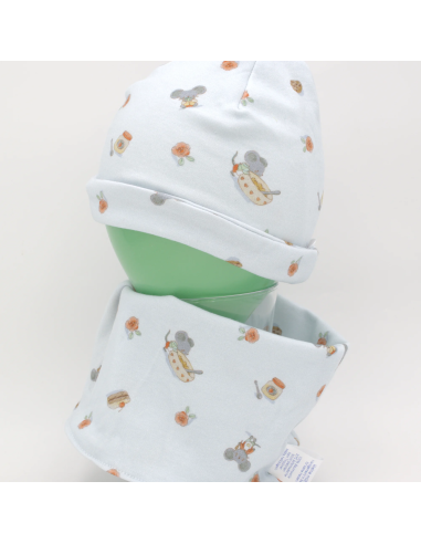 Beanie & Schlupfschal 'Naschmäuschen' - Verarbeitung im Detail