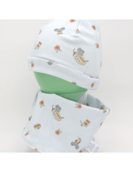 Beanie & Schlupfschal 'Naschmäuschen' - Verarbeitung im Detail