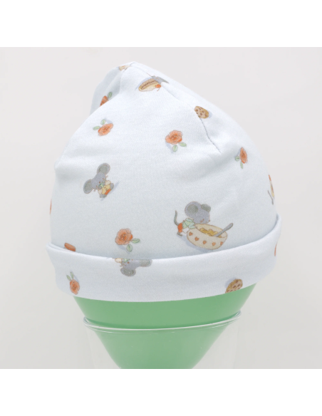 Beanie & Schlupfschal 'Naschmäuschen' - Bequemer Sitz für Babys
