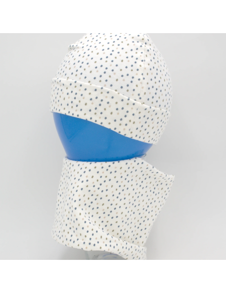 Beanie & Schlupfschal 'Kleine Punkte' - Minimalistisches Design