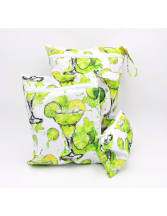 Wetbag 'Limetten-Spritz' | Die wasserabweisende Nasstasche mit Sommer-Motiv - Detailansicht 2
