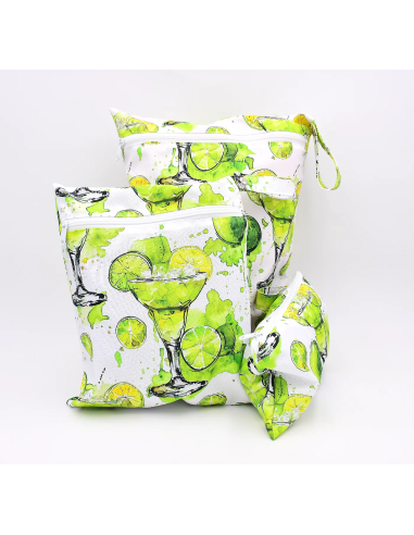 Wetbag 'Limetten-Spritz' | Die wasserabweisende Nasstasche mit Sommer-Motiv