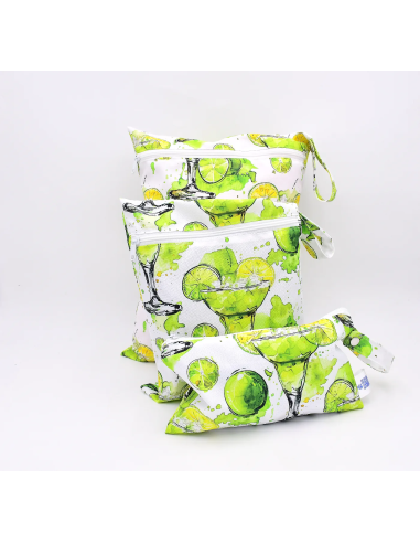 Wetbag 'Limetten-Spritz' | Die wasserabweisende Nasstasche mit Sommer-Motiv - Verarbeitung im Detail