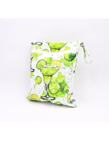 Wetbag 'Limetten-Spritz' | Die wasserabweisende Nasstasche mit Sommer-Motiv - Weitere Perspektive