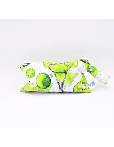 Wetbag 'Limetten-Spritz' | Die wasserabweisende Nasstasche mit Sommer-Motiv - Liebevolle Details
