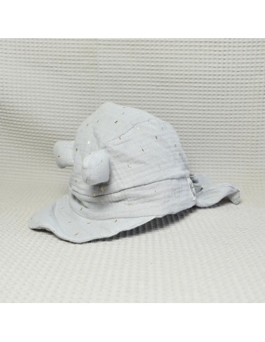 Leichte Schirmmütze 'Rosa' aus Musselin | Sonnenschutz für Babys & Kinder - Detailansicht