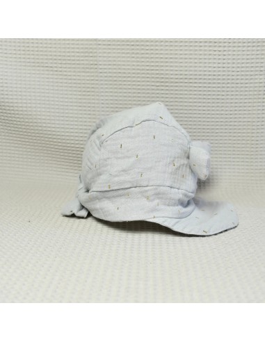 Leichte Schirmmütze 'Rosa' aus Musselin | Sonnenschutz für Babys & Kinder - Stoffstruktur und Material