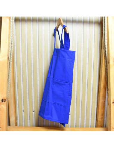 Blaue Kinderschürze 'Klein & Fein' | Japanischer Stil, mit Namen - Verarbeitung im Detail
