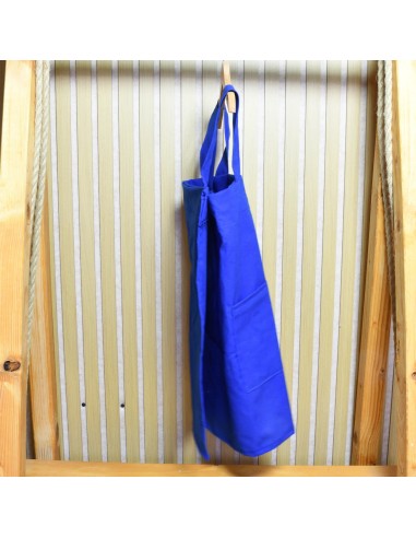 Blaue Kinderschürze 'Klein & Fein' | Japanischer Stil, mit Namen - Praktisch im Alltag