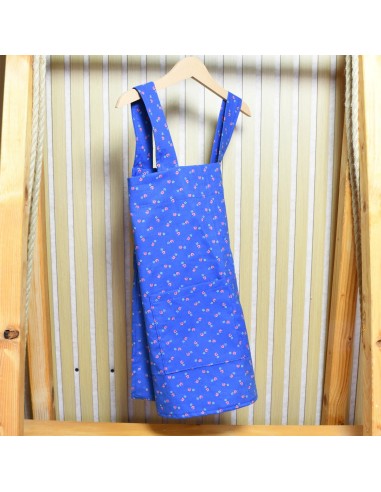 Geblümte Kinderschürze 'Blütenzauber' | Japanischer Stil, mit Namen - Nahaufnahme