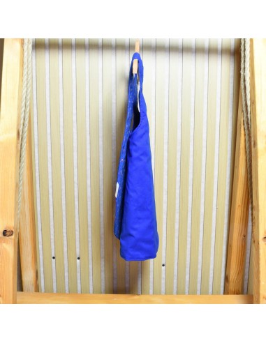 Blaue Kinderschürze 'Kreativblau' | Kittelschürze mit Namen - Stoffstruktur und Material
