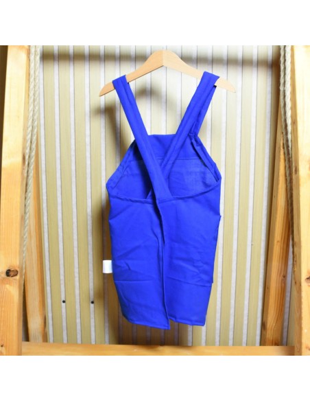 Blaue Kinderschürze 'Blaubeerzeit' | Latzschürze mit Namen - Praktisch im Alltag