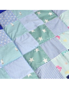 Patchwork Krabbeldecke 'Kuschelvergnügen' | personalisierbar 2
