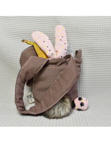 Süße Kindertasche 'kleiner Hase' | personalisierbar - Stoffstruktur und Material