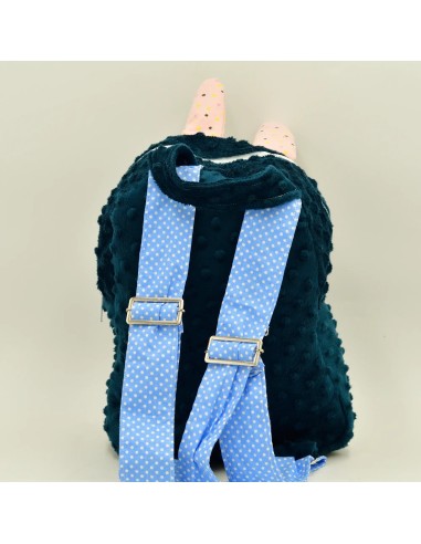 Kuscheliger Kinderrucksack 'Häschen' | mit Hasenohren & Namen - Verarbeitung im Detail