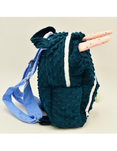 Kuscheliger Kinderrucksack 'Häschen' | mit Hasenohren & Namen - Praktisch im Alltag