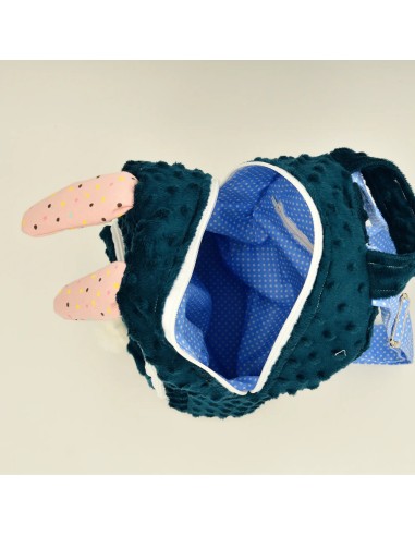 Kuscheliger Kinderrucksack 'Häschen' | mit Hasenohren & Namen - Weitere Perspektive