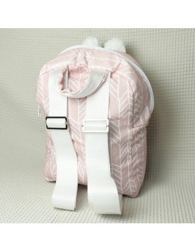 Süßer Kinderrucksack 'rosa Panda' | personalisierbar & ergonomisch - Stoffstruktur und Material