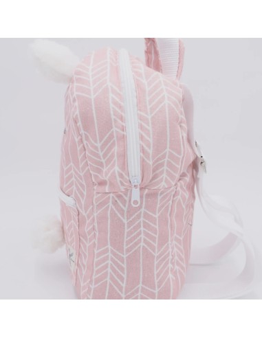 Süßer Kinderrucksack 'rosa Panda' | personalisierbar & ergonomisch - Seitenansicht