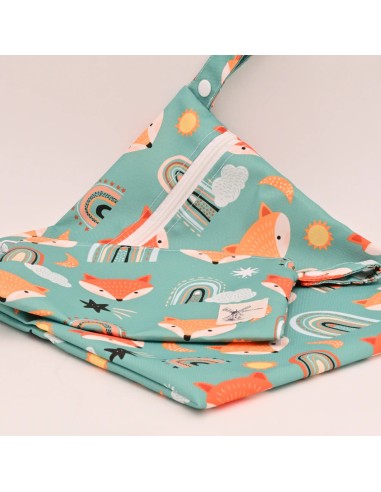 Wetbag 'Mr. Foxxi' – Die schlaue Nasstasche mit Fuchs-Motiv - Rückansicht