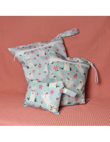 Wetbag 'Hasi' – Die süße Nasstasche mit Hasen-Motiv - Rückansicht