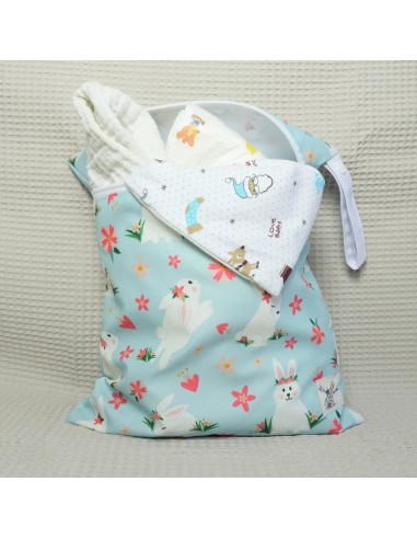 Wetbag 'Hasi' – Die süße Nasstasche mit Hasen-Motiv - Nahaufnahme