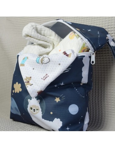 Wetbag 'Space Lamas' – Die lustige Nasstasche mit Lamas im Weltraum - Stoffstruktur und Material